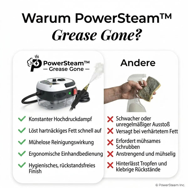 50% OFF TEMPORÄR  PowerSteam™ - Fett weg