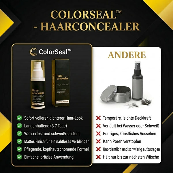 1 + 1 GRATIS HEUTE  ColorSeal™ - Haar-Concealer 50 ml – wasserfest, 3–7 Tage Halt